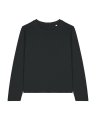 Dames T-shirt Stanley Stella Muser Long Sleeve Zwart